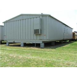 (1) PORTABLE CLASSROOM, APROX. SIZE: 56' X 24', WOOD SKID, METAL SIDING, METAL ROOF, (2) BARD A/C HE