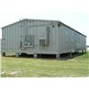 Image 1 : (1) PORTABLE CLASSROOM, APROX. SIZE: 56' X 24', WOOD SKID, METAL SIDING, METAL ROOF, (2) BARD A/C HE