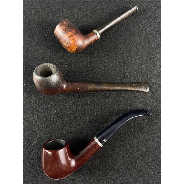 3 Vintage Tobacco Pipes - "The Arcadian" (Made In France),Apollo & Other