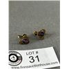 Image 2 : WW2 British Royal Navy Sterling Earrings (Rare)