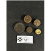 Image 2 : 5 Antique Brass Scale Weights. Early 1900's