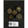 Image 2 : 5 Antique Brass Scale Weights. Early 1900's