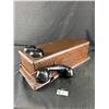 Image 2 : 1933 1-50 N517AH Wood & Metal Wall Crank Telephone. Approx. 20" H