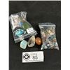 Image 1 : 2 Mixed Bags Of Stones - Tumbled. Retails $280.00 & Bead Crystals. Retails $180.00