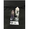 Image 2 : 2 Towers - 2.5" Purple Sandstone & 3.8" Moonstone