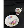 Image 2 : Beautiful Vintage Aynsley Demi Tasse Cup & Saucer. No Chips or Cracks, Gold Seems to be Intact. In C