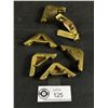 Image 1 : 6 Heavy Brass Vintage Corner (Window?) Locks