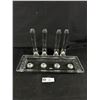 Image 1 : Very Unusual All Glass (Screwin Candleholders) Candlebra 1930's