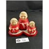 Image 1 : Rare Red Cardinal/Monk Goebel Cruet Set