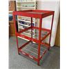 Image 2 : Coca-Cola Tiered Metal Rack w/ 11" H Coca-Cola Tins. Approx. 21" x21" x 36". NO SHIPPING