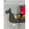 Image 2 : Decorative Viking Ship Metal Art. Approx. 28" L x 15" H