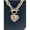 Image 2 : Large Double Heart  Heavy Tiffany ( Not Authenticated) Necklace