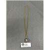 Image 1 : Unusual Glass Cross Pendant & Chain