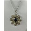 Image 2 : Black Alaska DiamondFiligree Pendant & Chain