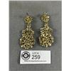 Image 2 : Lovely Green Rhinestone Earrings