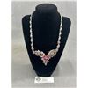 Image 1 : Pink Rhinestone Necklace