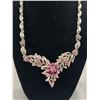 Image 2 : Pink Rhinestone Necklace