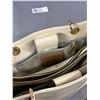 Image 2 : Vera Pelle Made In Italy Handbag w/ Bamboo Handles