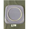 Image 2 : Pretty Lavendar Ceramic Serving Platter. Approx. 11.5" x 11.5"