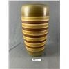 Image 2 : West German Pottery MCM Vase. Duemler & Breiden Model #166 40 Relief and Stripe Decor 16” t