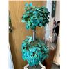 Image 2 : Home Décor Lot - Glass Vase Approx. 36" H, 63" H Stone Floor Lamp w/ 9" H x 21" D Light Shade & 50" 
