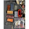 Image 2 : Lot Of Assorted Finds - Glass Cases, Key Chains, Jewelry & More