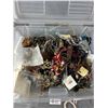 Image 2 : Plastic Container w/ Assorted Jewelry, Parts & Pieces