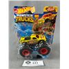 Image 2 : Monster Jam Grave Digger Truck & 3 Hotwheels Monster Trucks. All In Original Packages