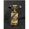 Image 2 : 11" Metal Glass Telephone Decoration & Curtis T1800 Wood Duck Phone