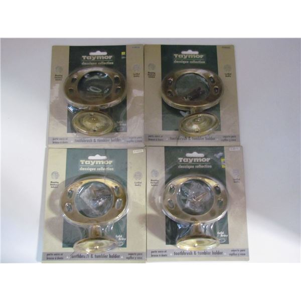 SOLID BRASS CUP/ TOOTHBRUSH HOLDERS