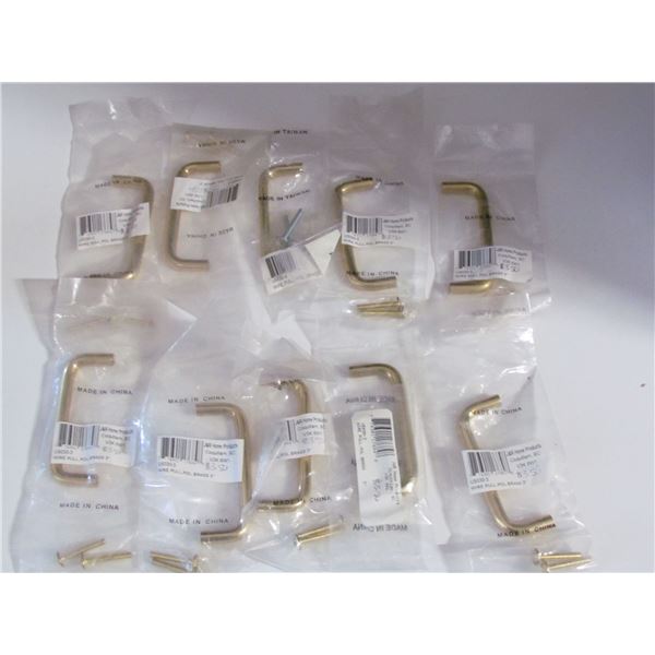 3" BRASS CABINET PULLS, QUANTITY OF 10