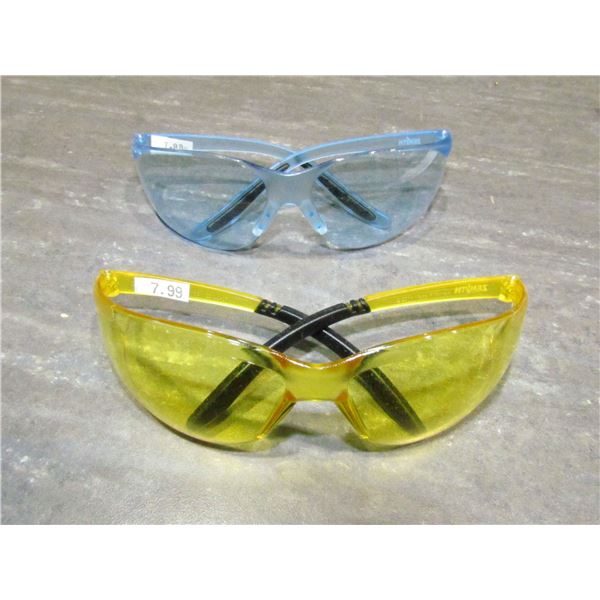 ZENITH EYE WEAR, 1 PR AMBER, 1 PR. BLUE LENS