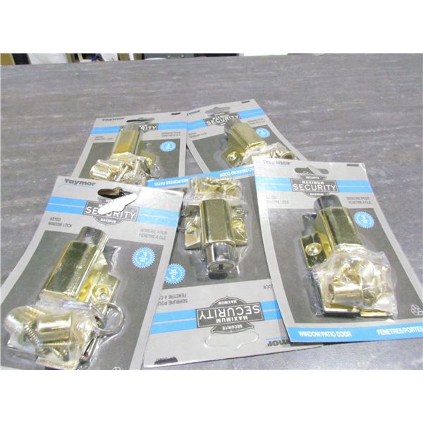 KEYED WINDOW LOCKS, QTY 5