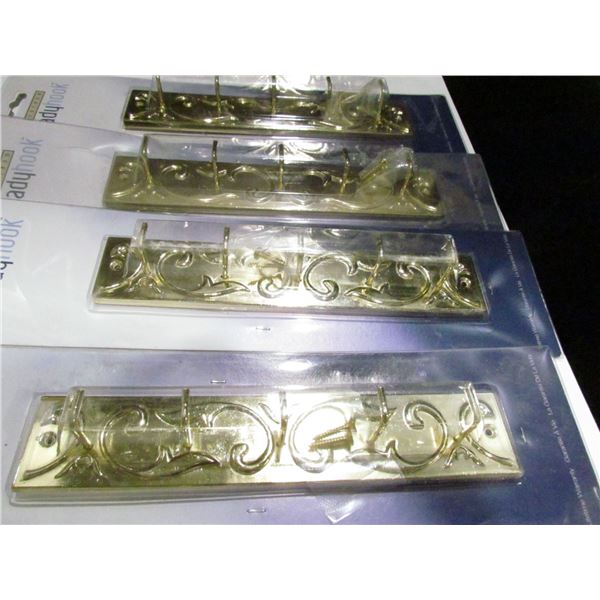 4 QTY, BRASS KEY HOLDERS