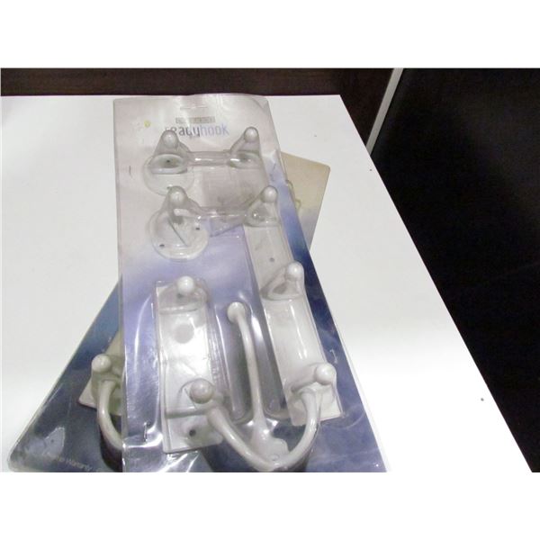 2 SETS OF 5 PC COAT HOOK SET ( BALL TIP)