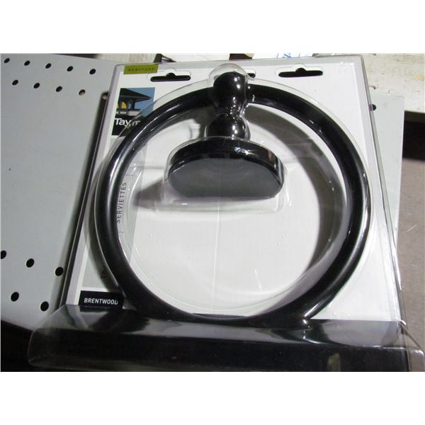 BLACK TOWEL RING