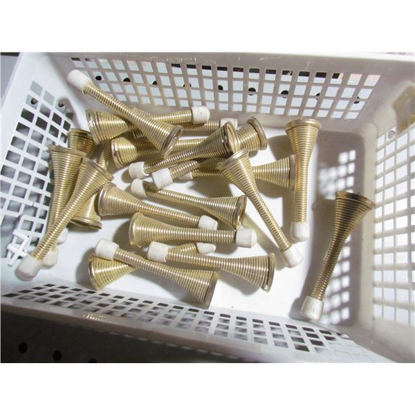 BRASS DOOR SPRING STOPS  X 20