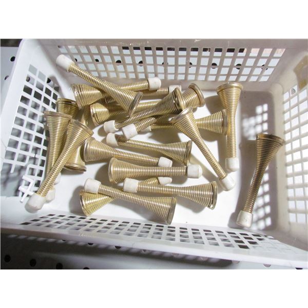 BRASS DOOR SPRING STOPS  X 20