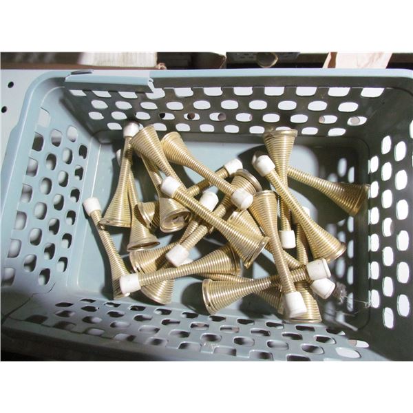 BRASS DOOR SPRING STOPS  X 20