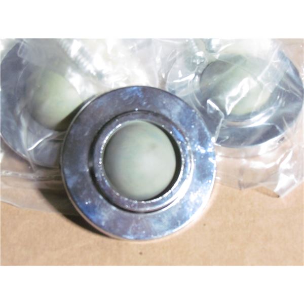 CHROME WALL BUMPER DOOR STOP X 10