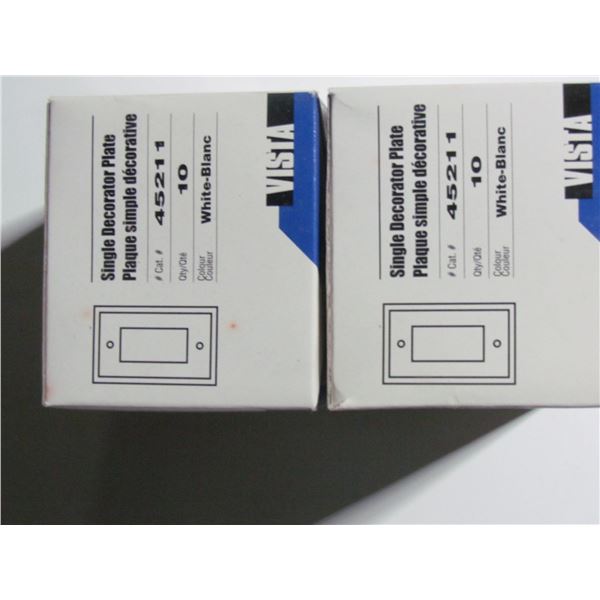 10 PACK DECORA WALL PLATE X 2
