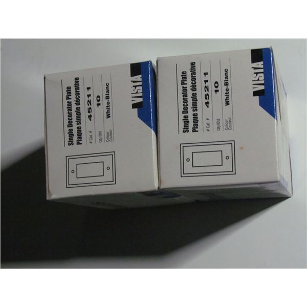 10 PACK DECORA WALL PLATE X 2