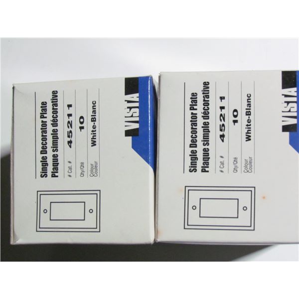 10 PACK DECORA WALL PLATE X 2