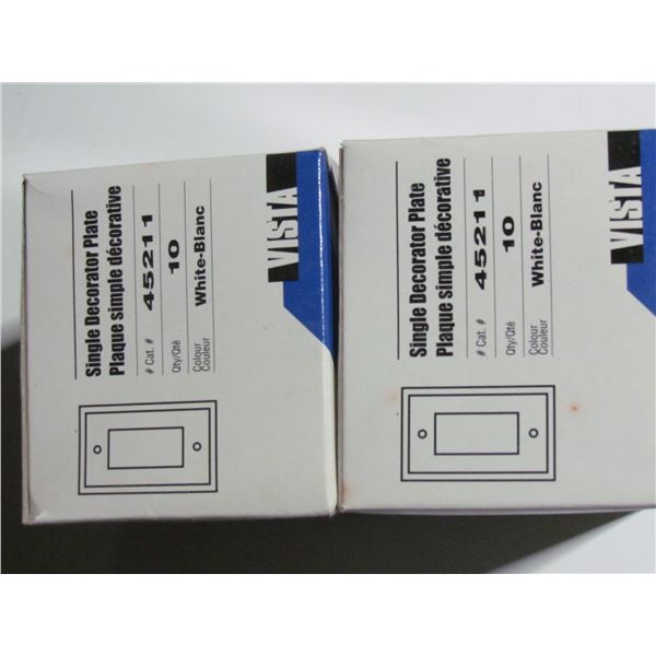 10 PACK DECORA WALL PLATE X 2