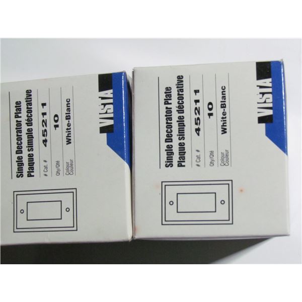 10 PACK DECORA WALL PLATE X 2