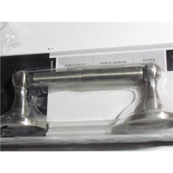 SATIN NICKEL TOILET TISSUE HOLDER