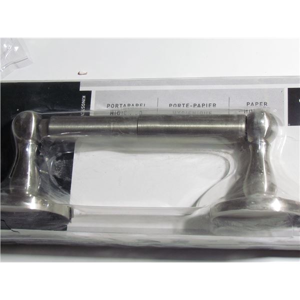 SATIN NICKEL TOILET TISSUE HOLDER