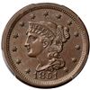 Image 2 : 1851 N-14 R-2 First 1 Repunched PCGS MS62BN CAC