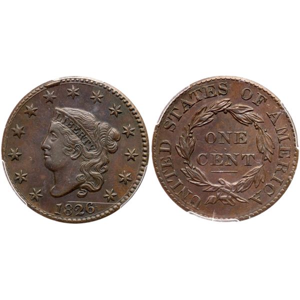 1826 N-1 R2 PCGS graded AU55