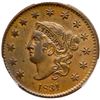 Image 2 : 1831 N-7 R1 Large Letters, PCGS graded MS63 Brown